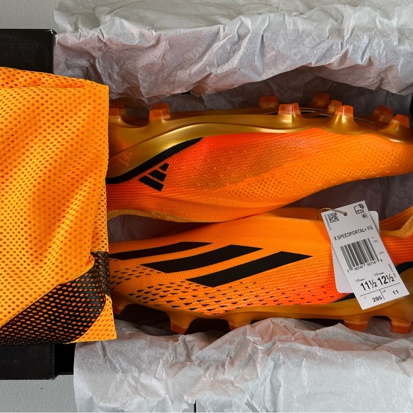 Men's 11.5 Adidas X SpeedPortal+ FG Soccer Cleats GZ5131, Heatspawn Pack - Picture 11 of 11